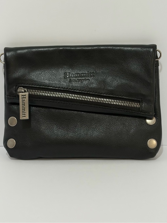 Hammitt Handbags - Hammitt VIP Small OG In Black Leather With Brushed Silver Hardware